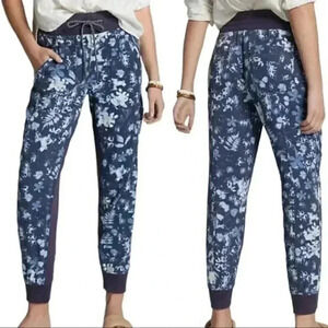 Anthropologie - Blue Floral Nomad  Joggers Womens